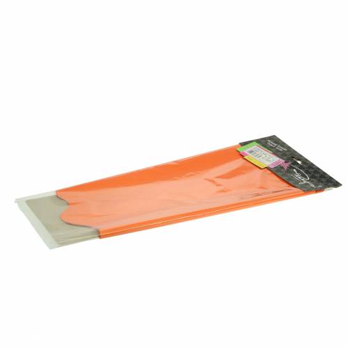 Floristik24 Rondella manchet orange stribet Ø60cm 50p