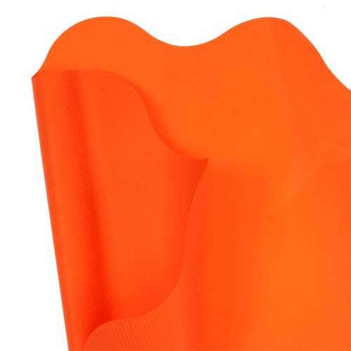 Floristik24 Rondella manchet orange stribet Ø60cm 50p