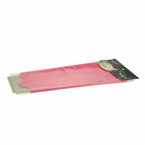 Floristik24 Rondella manchet lyserød stribet Ø60cm 50stk