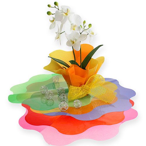 Floristik24 Blomstermanchet Ø40cm lilla 50stk