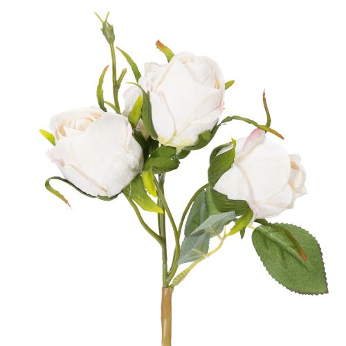 Artikel Kunstig blomsterbuket med roser til stilfuld borddekoration, 31 cm, 3 stk.