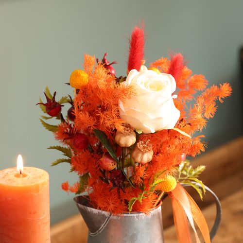 Kunstig rosenblomst, lang stilk, til vase, 62 cm, 12 stk. | Floristik24.dk
