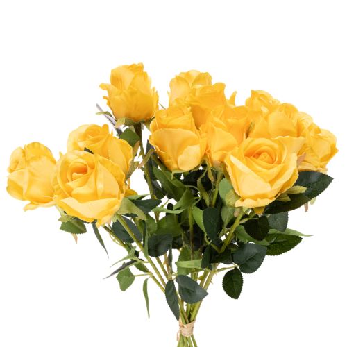 Kunstig rose med lang stilk, kunstig blomst, 62 cm, 12 stk. | Floristik24.dk