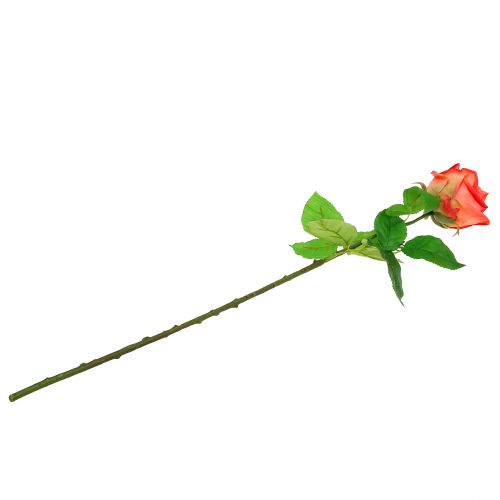 Floristik24 Rose kunstig blomst laks 67,5 cm