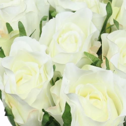 Floristik24 Rose hvid 42cm 12stk