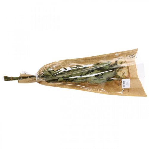 Floristik24 Dekorative roser, tørrede blomster, tørrede roser, Valentinsdag, begravelsesblomster, rustikke roser gul-pink L48cm 5 stk.