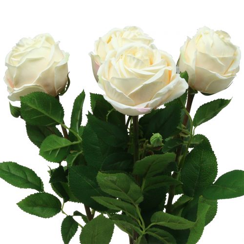 Floristik24 Rose i lyserød 65 cm 4stk