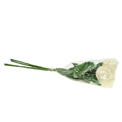 Floristik24 Rose i lyserød 65 cm 4stk