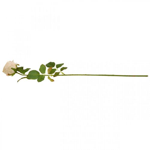 Artikel Rose Creme Silke Blomst Kunstig Rose L74cm Ø7cm