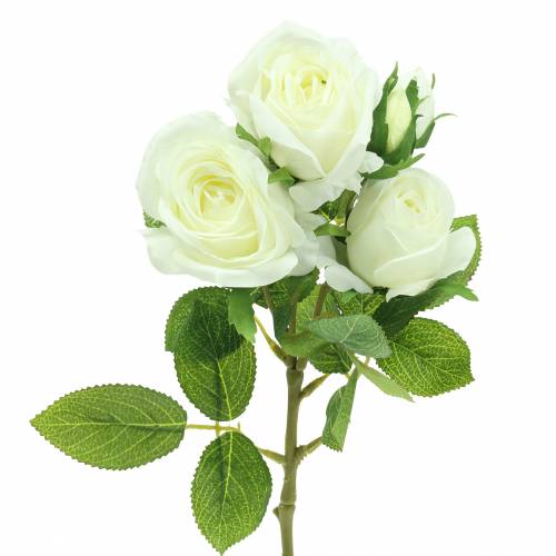 Floristik24 Rose hvid 40cm