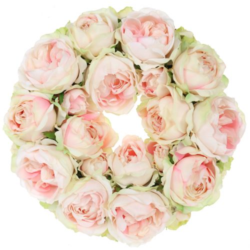 Floristik24 Rosary creme / pink Ø30cm