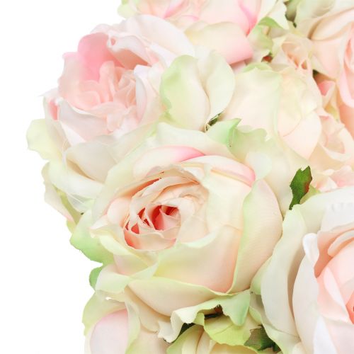 Floristik24 Rosary creme / pink Ø30cm