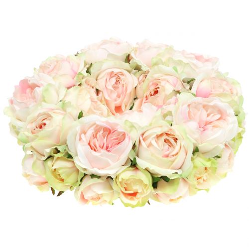 Floristik24 Rosary creme / pink Ø30cm