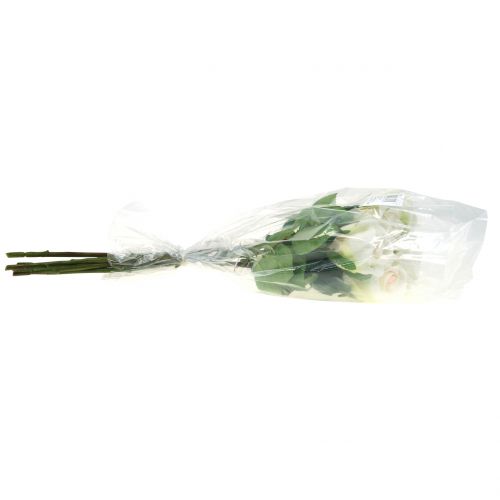 Floristik24 Kunstig rose creme 44cm 6stk