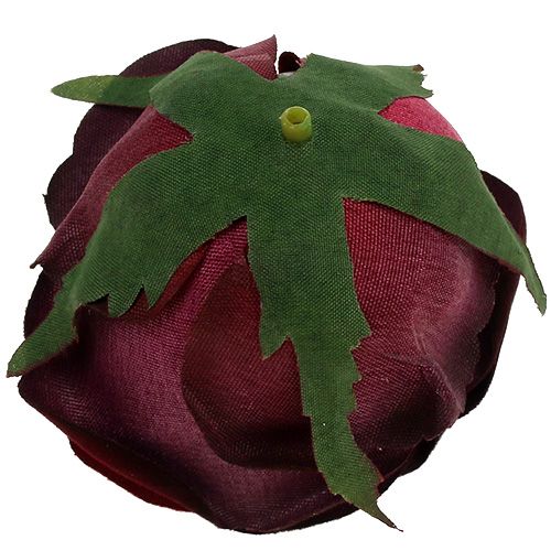 Floristik24 Rosehoved Ø6.5cm mørkerød 8stk