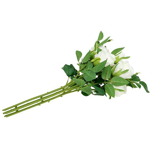 Artikel Buket roser hvid L46cm