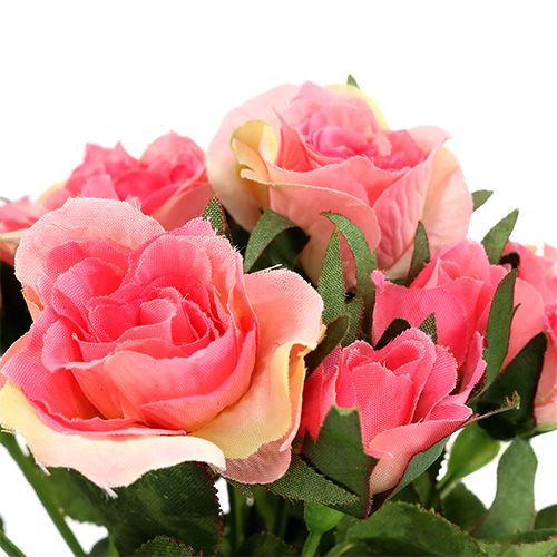 Floristik24 Rosebuket i lyserød L26cm 3stk