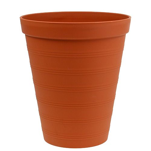 Floristik24 Rosenpotte plast 19cm terracotta 1 stk