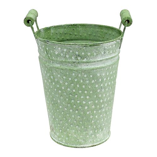 Rose pot med håndtag Ø14,5 cm H19cm grøn | Floristik24.dk