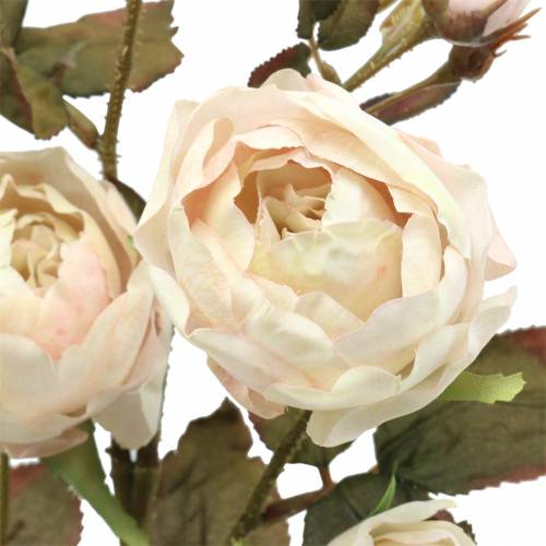Artikel Kunstig rosegren creme hvid 76cm