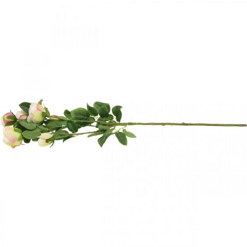 Artikel Rosengren, silkeroser, kunstgren pink, creme L66cm Ø3/5cm