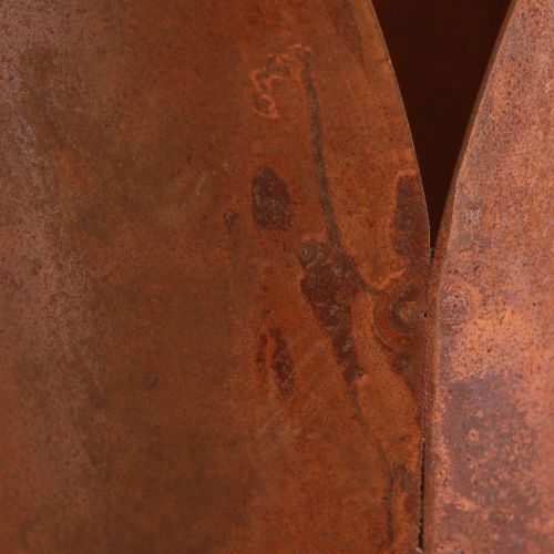 Artikel Rust dekorativt hjerte med metalhåndtag til ophæng 12×15,5cm 2stk