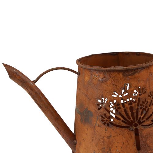 Floristik24 Rust dekorativ vandkande metal mælkebøtte patina 25×12×12cm