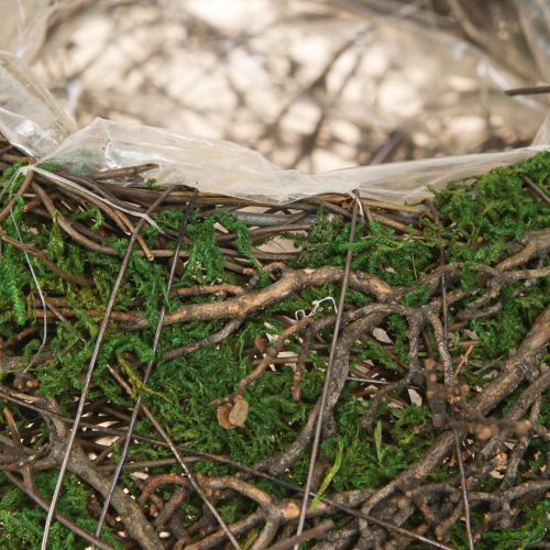 Artikel Rund plantekasse mosranker med folie Ø20cm H7cm