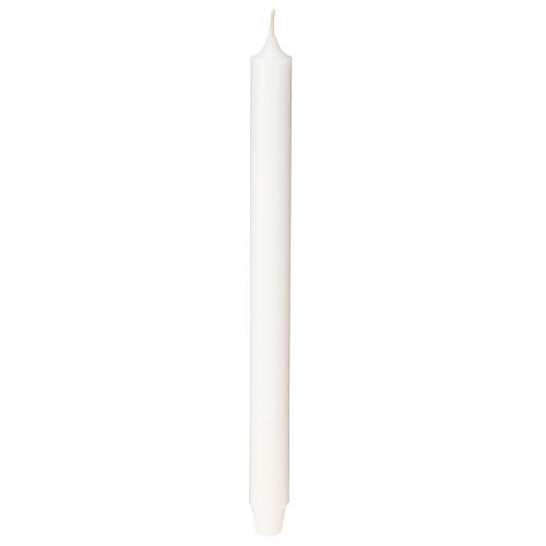 Floristik24 Rustikke stearinlys hvide med keglebund 350/28mm 4 stk
