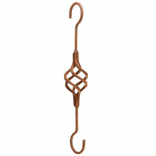 S krog metal rust dekorativ metal krog rust antik 34cm