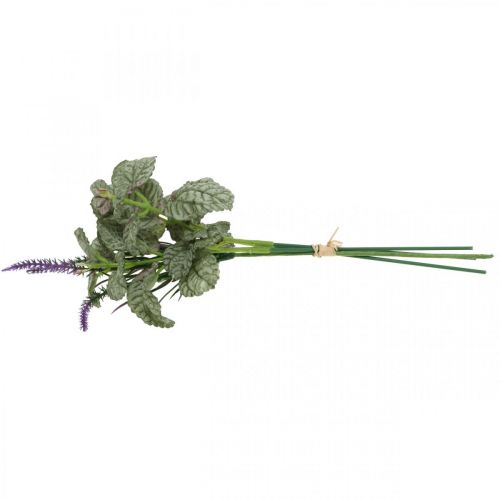 Artikel Kunstige silkeblomster, salvie i bundt, salvie silkeblomst violet L28cm 4 stk.