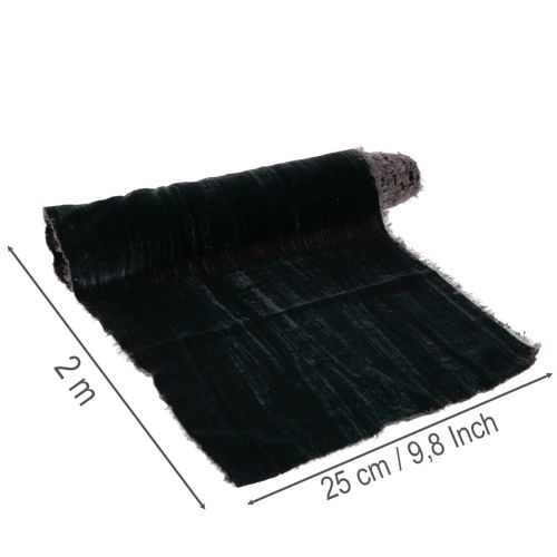 Dekorativt fløjlsbånd som bordløber, rulle 25 cm x 2 m | Floristik24.dk