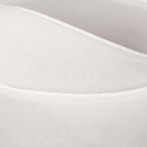 Artikel Fløjlsbånd, gavebånd, dekorativt bånd, hvidt fløjl, 20 mm bredt, 10 m langt