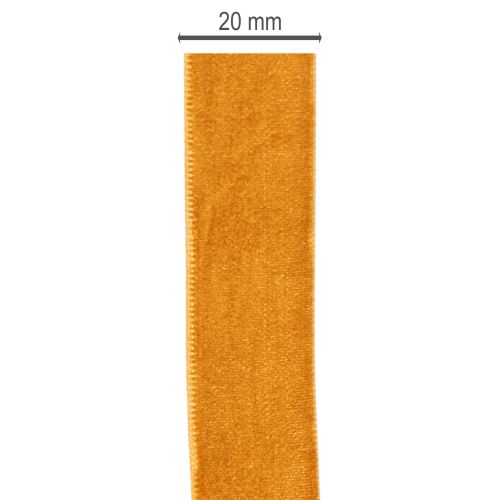 Fløjlsbånd, dekorativt bånd til hobby og emballage, 20 mm, 10 m | Floristik24.dk