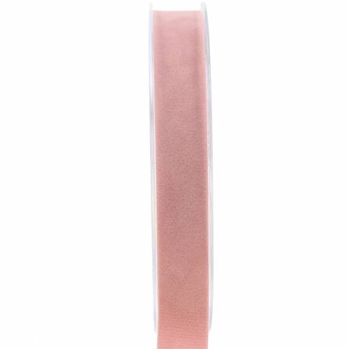 Artikel Fløjlsbånd pink 15mm 7m