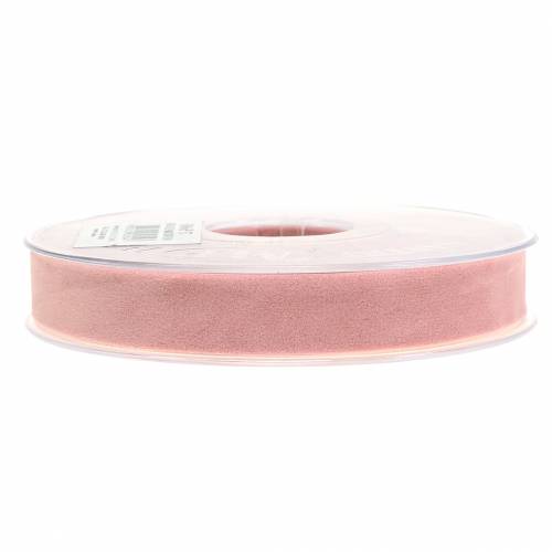 Artikel Fløjlsbånd pink 15mm 7m