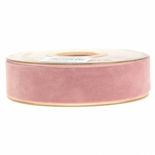 Artikel Fløjlsbånd pink 25mm 7m