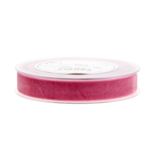 Artikel Fløjlsbånd pink 20mm 10m