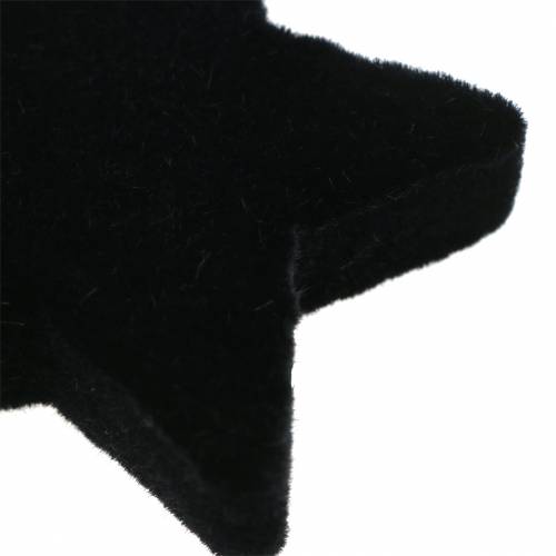 Artikel Scatter dekoration stjerner fløjlssort 4/5cm 40 stk