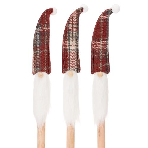Jule-nisse dekorationspæle, julemanden med filthat, 58 cm, 6 stk. købe | Floristik24.dk