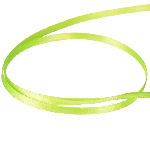 Artikel Satinbånd gavebånd lysegrøn dobbelt satin 3mm 50m