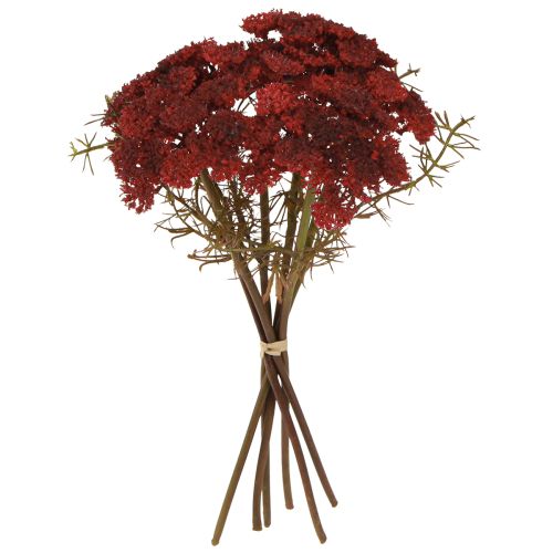 Kunstige røllikeblomster røde Achillea kunstige H30cm 6 stk