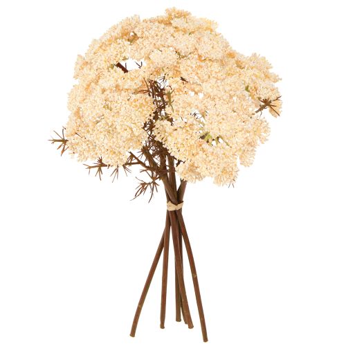 Kunstig røllikecreme Achillea kunstige blomster 30 cm 6 stk