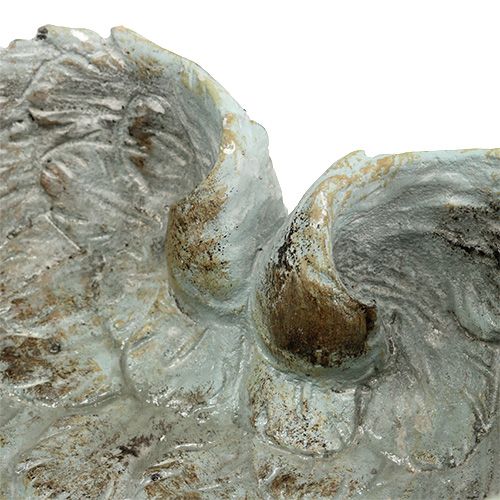Floristik24 Skål hjerteform grå 20cm x 18cm H7.5cm 1p