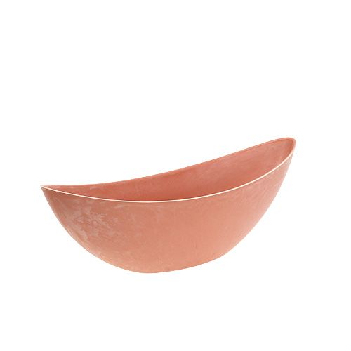 Floristik24 Skål Plast Lys Orange 39cm x 13cm H13cm