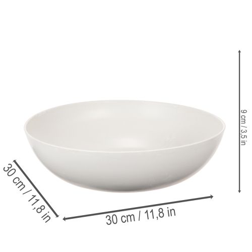 Stor rund skål, alsidig dekorativ skål, 30 cm | Floristik24.dk