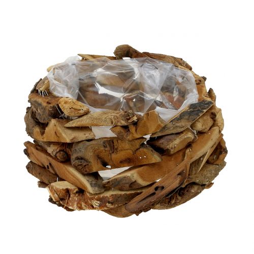 Floristik24 Skålstykker af træ natur Ø28cm H16cm