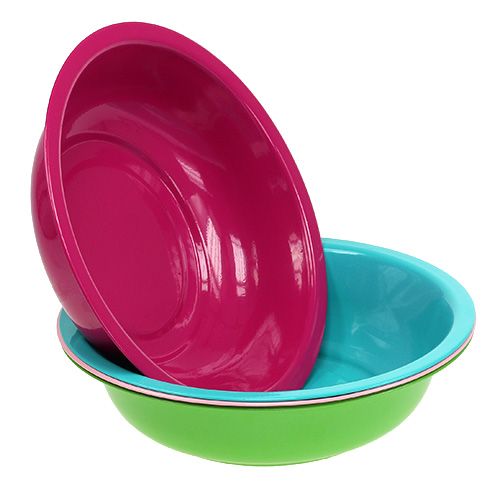 Floristik24 Dekorativ skål farverig sort. Ø29cm 4 stk
