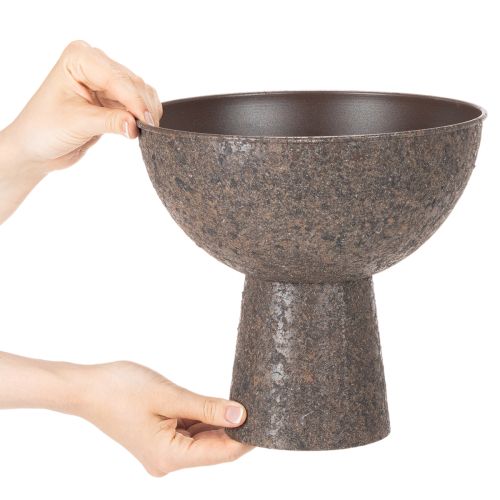 Rund plantekasse på stativ, moderne plantepotte, 25 cm | Floristik24.dk