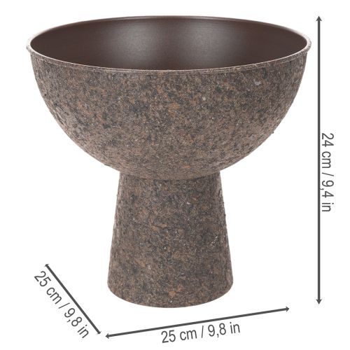 Rund plantekasse på stativ, moderne plantepotte, 25 cm | Floristik24.dk